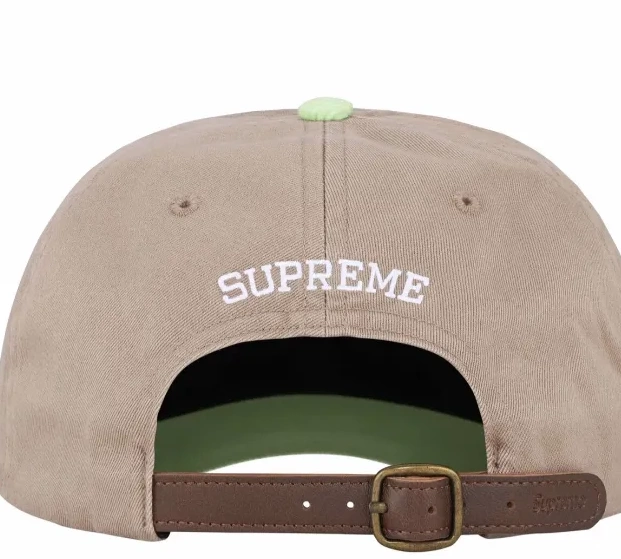 Buckle Retro S Black 6-PANEL Color Embroidered White LOGO 2-TONE Red Khaki Leather 24SS blocked Hat 0502